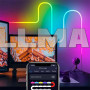 Умная гибкая неоновая лента 5 м RGB управления с телефона и пульта